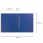 Папка с металлическим пружинным скоросшивателем BRAUBERG, картон/ПВХ, 35 мм, синяя, до 290 листов, 223187 - 8