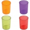 Подставка-органайзер (стакан для ручек), 4 цвета ассорти, тонированный (красный, зеленый, оранжевый, фиолетовый), СН60 - 1