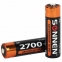 Батарейки аккумуляторные Ni-Mh пальчиковые КОМПЛЕКТ 6 шт., АА (HR6) 2700 mAh, SONNEN, 455608 - 1