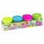 Пластилин-тесто для лепки BRAUBERG KIDS, 4 цвета, 560 г, яркие неоновые цвета, крышки-штампики, 106716 - 1