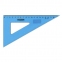 Треугольник пластиковый 30х18 см, ПИФАГОР, тонированный, голубой, 210618 - 1