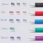 Ручка гелевая автоматическая с грипом PENTEL (Япония) "Energel", СИНЯЯ, узел 0,5 мм, линия письма 0,25 мм, BLN75-C - 6