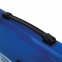 Папка-портфель пластиковая BRAUBERG INCOME А4 (350х235х35 мм), 1 отделение, фактура диагональ, белая/синяя, 224150 - 2