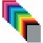 Цветная бумага А4 2-сторонняя мелованная, 16 листов 16 цветов, на скобе, BRAUBERG ЭКО, 200х280 мм, "Кораблик", 111327 - 1