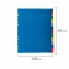 Разделитель пластиковый широкий BRAUBERG А4+, 31 лист, цифровой 1-31, оглавление, цветной, 225624 - 6
