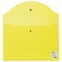 Папка-конверт с кнопкой STAFF, А4, до 100 листов, прозрачная, желтая, 0,12 мм, 226031 - 2