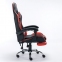 Кресло компьютерное BRABIX "Dexter GM-135", подножка, две подушки, экокожа, черное/красное, 532799 - 1