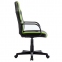 Кресло компьютерное BRABIX "Stripe GM-202", экокожа, черное/зеленое, 532511 - 1