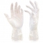Перчатки виниловые КОМПЛЕКТ 5 пар (10 шт.) неопудренные, размер L (большой) белые, DORA, 2004-002 - 2