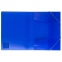 Папка на резинках BRAUBERG "Neon", неоновая, синяя, до 300 листов, 0,5 мм, 227463 - 2