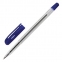 Ручка шариковая STAFF "EVERYDAY" BP-247, СИНЯЯ, шестигранная, корпус прозрачный, линия письма 0,5 мм, 142815 - 1