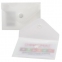 Папка-конверт с кнопкой МАЛОГО ФОРМАТА (74х105 мм), А7 (для визиток), матовая прозрачная, 0,18 мм BRAUBERG, 227325 - 4