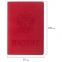 Обложка для паспорта STAFF, мягкий полиуретан, "ГЕРБ", красная, 237612 - 4
