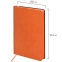 Ежедневник недатированный А5 (138х213 мм) BRAUBERG "Stylish", кожзам, гибкий, 160 л., оранжевый, 111864 - 1