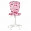 Кресло детское "POLLY GTS white" без подлокотников, розовое с рисунком - 3