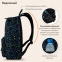 Рюкзак BRAUBERG DREAM универсальный с карманом для ноутбука, эргономичный, "Neon cats", 42х26х14 см, 270771 - 4