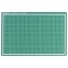 Коврик (мат) для резки BRAUBERG 3-слойный, А3 (450х300 мм), двусторонний, толщина 3 мм, зеленый, 236904 - 2