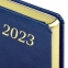 Ежедневник датированный 2023 А5 138x213 мм BRAUBERG "Iguana", под кожу, синий, 114031 - 4