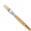 Кисть ПИФАГОР, ЩЕТИНА, плоская, № 12, деревянная лакированная ручка, пакет с подвесом, 200875 - 2