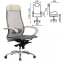 Кресло офисное МЕТТА "SAMURAI" S-1.04, сверхпрочная ткань-сетка, бежевое - 1