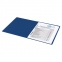 Папка с металлическим скоросшивателем BRAUBERG стандарт, синяя, до 100 листов, 0,6 мм, 221633 - 6