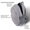 Рюкзак BRAUBERG HIGH SCHOOL универсальный, 3 отделения, "Туман", светло-серый, 46х31х18 см, 270762 - 5