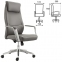Кресло офисное BRABIX PREMIUM "Jazz EX-757", синхромеханизм, алюминий, экокожа, серое, 532490 - 5