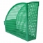 Лоток вертикальный для бумаг STAFF "Profit", 270х100х250 мм, сетчатый, полипропилен, зеленый, 237254 - 2