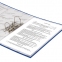 Папка-регистратор ОФИСМАГ с арочным механизмом, покрытие из ПВХ, 50 мм, синяя, 225753 - 9