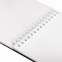 Скетчбук белая бумага 100 г/м2 195х195 мм, 80 л., гребень, твердая обложка, BRAUBERG ART DEBUT, 112986 - 4