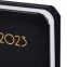 Ежедневник датированный 2023 МАЛЫЙ ФОРМАТ 100х150 мм А6, BRAUBERG "Select", балакрон, черный, 113928 - 4