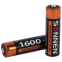 Батарейки аккумуляторные Ni-Mh пальчиковые КОМПЛЕКТ 4 шт., АА (HR6) 1600 mAh, SONNEN, 455605 - 1