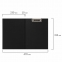 Папка-планшет STAFF "EVERYDAY", А4 (230х314 мм), с прижимом и крышкой, картон/бумвинил, РОССИЯ, черная, 229053 - 7