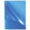 Папка-уголок с карманом для визитки, А4, синяя, 0,18 мм, AGкм4 00102, V246955 - 1
