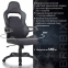 Кресло компьютерное BRABIX "Nitro GM-001", ткань, экокожа, черное, 531817 - 10