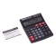 Калькулятор настольный ОФИСМАГ OFM-444 (199x153 мм), 12 разрядов, двойное питание, ЧЕРНЫЙ, 250459 - 7