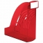 Лоток вертикальный для бумаг BRAUBERG "Office", 255х95х290 мм, тонированный красный, 237233 - 2