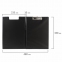 Папка-планшет BRAUBERG, А4 (340х240 мм), с прижимом и крышкой, картон/ПВХ, РОССИЯ, черная, 221488 - 5
