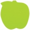 Блок самоклеящийся (стикеры), фигурный BRAUBERG, НЕОНОВЫЙ "Яблоко", 50 листов, зеленый, европодвес, 122709 - 2