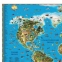 Карта настенная для детей "Мир", размер 116х79 см, ламинированная, 629, 450 - 1