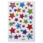 Наклейки объемные "Звезды", многоразовые, с блестками, 10х15 см, ЮНЛАНДИЯ, 661807 - 1