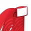 Лоток вертикальный для бумаг BRAUBERG "Office", 255х95х290 мм, тонированный красный, 237233 - 8