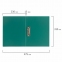 Папка с боковым металлическим прижимом STAFF, зеленая, до 100 листов, 0,5 мм, 229235 - 7