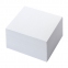 Блок для записей BRAUBERG в подставке прозрачной, куб 9х9х5 см, белый, белизна 95-98%, 122224 - 2