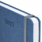 Ежедневник датированный 2023 А5 138x213 мм BRAUBERG "Mosaic", под кожу, синий, 114080 - 4