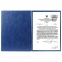 Папка адресная ПВХ "НА ПОДПИСЬ", формат А4, увеличенная вместимость до 100 листов, синяя, "ДПС", 2032.Н-101 - 2