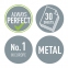 Дырокол металлический LEITZ "New NeXXT WOW", до 30 листов, зеленый металлик, блистер, 50082054 - 7