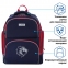 Рюкзак BRAUBERG CLASSIC, легкий каркас, премиум материал, Lion, синий, 37х32х21 см, 228829 - 2