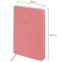 Ежедневник датированный 2024 А5 138x213 мм, BRAUBERG "Pastel", под кожу, розовый, 114967 - 1