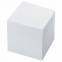 Блок для записей BRAUBERG проклеенный, куб 9х9х9 см, белый, белизна 95-98%, 129203 - 1